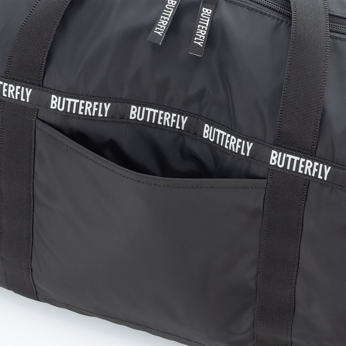Butterfly Musta Light Duffle Bag - Side Pouch